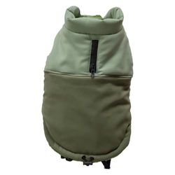 JACK AND VANILLA, Chaqueta Polar cómoda y Elegante para pasear, Bolsillos prácticos, Tela Suave y Transpirable, Talla XL, Color Verde, Modelo 5Th Avenue Dogwalk