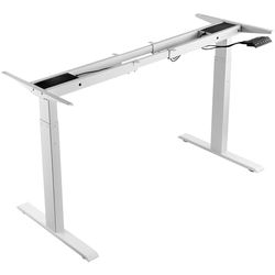 VEVOR Bureauframe met dubbele motor, instelbare hoogte 70-117 cm en lengte 110-178 cm, elektrisch verstelbaar tafelframe, ergonomische doe-het-zelf-werkplekbasis (alleen wit frame)