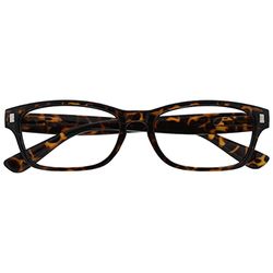 UV Reader Brown Tortoiseshell Reading Glasses Mens Womens Spring Hinges UVR010 +1.00