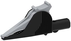 Electro PJP 5066-IEC-CD1-N Pince crocodile connecteur 4 mm CAT III 1000 V, CAT IV 600 V Noir