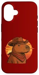 Capybara Cowboy Zen et Sauvage du désert Coque pour iPhone 16