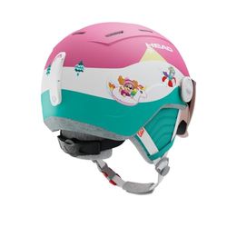 HEAD MAJA VISOR PAW skid- och snowboardhjälm med visor, Paw Patrol-design, rosa/turkos