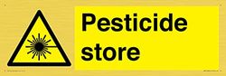 Cartello Pesticide store, 450 x 150 mm, L41