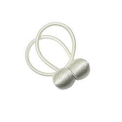 Gardinia Fermatenda con Magnete, Bianco, 48 cm, 2 unità