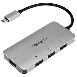 Targus ACH226EU - Hub USB-A a 4 porte, colore: Grigio
