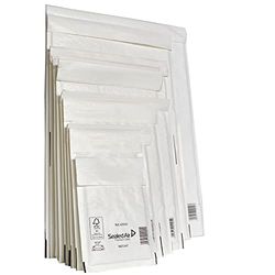 Gewatteerde zak Mail Lite K 35 x 48 cm, wit, verpakking, 10 stuks