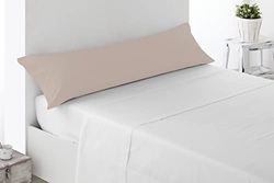 Miracle Home Soft and Comfortable Two Piece Cotton 50% Polyester 105 Beige Cushion Cover, Bett 105 cm