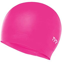 Tyr Solid Bonnet de Bain Latex Adulte Unisexe, Pink, Taille Unique