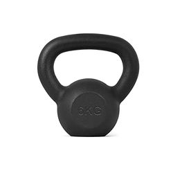 Athlyt Kettlebell gewichten van kg, zwart, uniseks, gietijzeren kettlebells en apparatuur voor krachttraining, voor binnen en in de sportschool, fitness voor thuis, verschillende gewichten in kettlebell van 2 kg, 4 kg, 6 kg, 8 kg