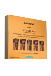 Biopoint Solaire - Wonder Tan Kit, Abbronzante Rapido, Olio Abbronzante Viso & Corpo SPF6 10 ml (x 5) + Fissatore Doposole 20 ml (x 5), Abbronzatura Perfetta in Pochi Giorni, Formato da Viaggio