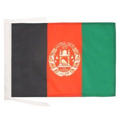 AZ FLAG - Drapeau Afghanistan - 45x30 cm - Pavillon Afghan 100% Polyester avec Deux Cordelettes - 20g