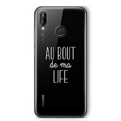 Zokko Huawei P20 Lite fodral "In Look of My Life" - mjukt genomskinligt bläck vitt