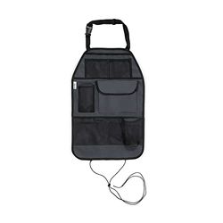 hauck Cover Me Deluxe Protetor de assento de carro, vários compartimentos, organizador de assento de carro para crianças, bolsos, 38 x 58 cm, impermeável, cinzento