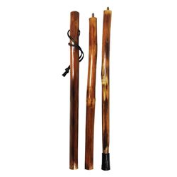 SE Bastone da passeggio/trekking in legno staccabile in 3 pezzi, 139,7 cm, con punta in metallo, punta in gomma rinforzata e custodia da viaggio impermeabile, portatile e durevole per avventure