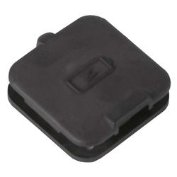 MASSI Tapon oplaadpoort K2, volwassenen, uniseks, zwart, eenheidsmaat