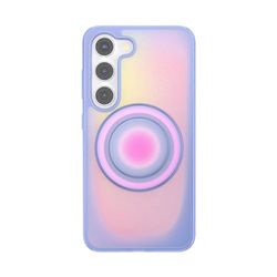PopSockets: PopCase (para MagSafe) - Funda para Samsung Galaxy S23 con un Soporte y Agarre Deslizante PopGrip Slide con Top Intercambiable - Aura