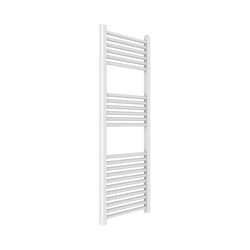 ERCOS Podgrzewacz do ręczników Grzejnik łazienkowy wymiary 450 x 1200 mm kolor biały matowy grzejnik, przyłącza 1/2" dostarczane z zestawem montażowym