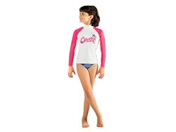 Cressi RashGuard Junior Maglia Protettiva in Tessuto Elastico con Protezione solare UV (UPF) 50+, Rosa (Seahorse), XS/1 (Taglia del produttore:5 Anni)