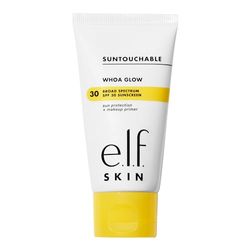 e.l.f. SKIN Suntouchable! Whoa Glow SPF 30, protezione solare e primer leggero per make-up, per un finish luminoso, infuso con acido ialuronico, prodotto vegano e non testato sugli animali