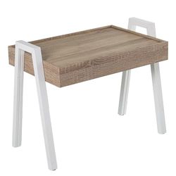 SET 3 MESAS AUXILIARES MADERABLANCA/ROBLE, REQUIERE MONTAJE_56X35X44CM, TABL:50X35CM