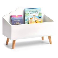 Avilia Coffre de rangement pour enfants en bois style nuage | 58 x 45 x 28 cm – Grand panier et gain de place | Créatif et décoratif pour chambre, idéal pour jeux, boîtes et paniers amusants
