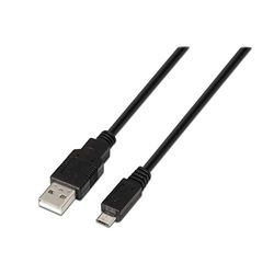 AISENS A101 – 0027 – Cavo USB 2.0, 0.8 M, per cellulari, Colore: Nero