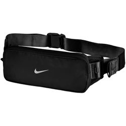 Nike Kids Tempo - Cinturón para Correr, Color Negro, Negro y Plateado, Talla única