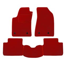 Set Tappetini realizzato per BMW SERIE 3 F31 TOURING anno dal 2012 al 2019 in Moquette tessuto di velluto Made in Italy in ROSSO