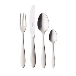 Villeroy & Boch Arthur Servizio di Posate per 6 Persone, 24 Pezzi, Acciaio