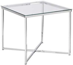 AC Design Furniture ABC Home Scandinavian Style - Mesa para candeeiro (cromado), cor prateada