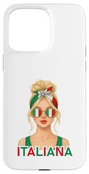 Italian Italiana Girl Italy Flag Italian Girlfriend Wife Custodia per iPhone 15 Pro Max
