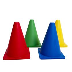 Cheerhom, 12 marcatura, Coni, 17,5 cm, 4 Colori utilizzati per Bambini, Calcio, Equitazione, Fitness e addestramento del Cane Unisex Youth, Rosso, Giallo, Blu, Verde, Eine Größe