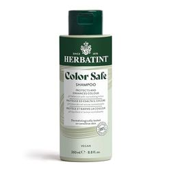 Herbatint Shampoo Color Safe, Shampooing Normalisant - 260 ml | Spécifique pour le Soin et la Protection des Cheveux Colorés | À l'Aloe Vera Bio, pH acide, 93% d'ingrédients naturels, Vegan