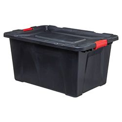 5five - store n box" 100l caja de plástico negro