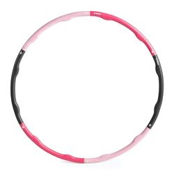 TREXO Hula Hoop - Aro de Masaje en Color Rosa con un diámetro de 100 cm, Fabricado en Espuma y PVC, Ligero y Duradero, Masaje Hula Hoop Fitness