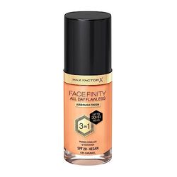 Max Factor Facefinity 3-in-1 All Day Flawless Liquid Foundation, SPF 20-85 Caramel (Packaging May Vary)
