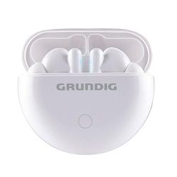 Grundig Écouteurs Bluetooth sans Fil - Écouteurs Sport True Wireless - Autonomie Jusqu’à 9H - Charge Rapide USB-C - Confort Optimal - Blanc