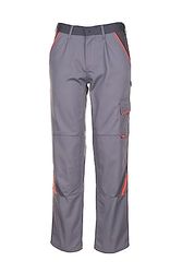 Planam 2420 - Visline Pantaloni Da Lavoro Nero/Arancione, Grigio, Taglia 48