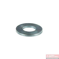 Ram sluitring van verzinkt staal, dikte: 1,5 mm, 8 x 22 mm, grijs, 100 stuks