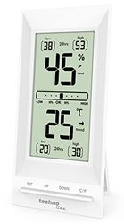 Technoline WS9129 Office Thermometer, Thermo-Hygrometer, Thermometer, Temperature, Humidity, Room Comfort Display, Calibration Function, Climate Monitoring in the Workplace, 4.2 x 1.5 x 20 cm