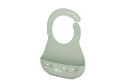 Mepal - Babero Mio Little Dutch - Cierre ajustable para un ajuste cómodo - Bolsillo profundo para recoger comida - Apto para lavavajillas - Sin BPA - Little Farm