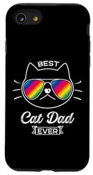 Carcasa para iPhone SE (2020) / 7 / 8 Gafas de sol para gatos Best Cat Dad Ever