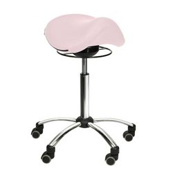 Silla de sillín Comfort con mecanismo de giro rosa