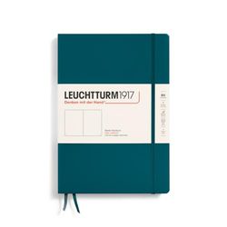 LEUCHTTURM1917 366174 notatnik z twardą okładką w formacie B5, 219 numerowanych stron, pacific green, pusty