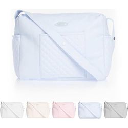 BABIDU Gevoerd moederschap, ideaal voor ziekenhuis en kinderwagen, praktisch en elegant design, moedertas, uniseks, volwassenen, Lichtblauw