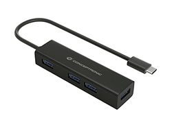 Conceptronic HUBBIES07B interface hub USB 3.2 Gen 1 (3.1 Gen 1) Type-C 5000 Mbit/s Zwart