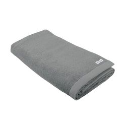 TOM TAILOR Serviette de Sauna, 80x200 cm, 100% coton/éponge, avec deux accroches et étiquette avec logo, COLOR BATH TOWEL Gris (Moody Grey)