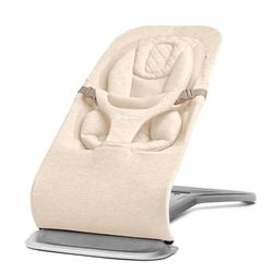 Ergobaby 3-in-1 Evolve Bouncer Ergonomisch baby wipstoeltje voor pasgeborenen van geboorte tot peuter babyschommel met inzetstuk voor pasgeborenen (2 5 kg-13 2 kg) (Cream)