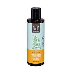 DALIO - Shampooing volume - 1 bouteille de 200 ml - pour cheveux fins - crée des cheveux volumineux sans les alourdir - avec du jus de plante de l'étain - cosmétique naturel végétalien certifié