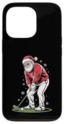 Santa Claus Golf Player Christmas Golfer Xmas Golfing Case for iPhone 13 Pro